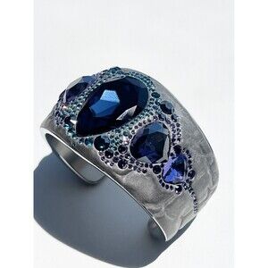 Swarovski Pony Cuff Bracelet Gorgeous Crystal Bangle Jewelry Gift Women's